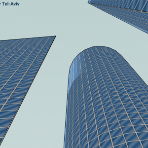 A 3D Model of Azrieli towers I made in 2005