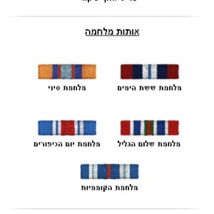 IDF’s Medals of Honor, informational for the IDF Website.